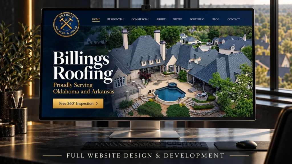 Billings Roofing Website Design & Development