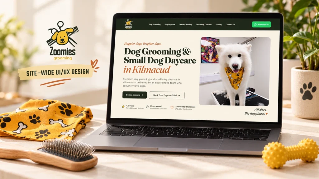 Zoomies.io Site-Wide UI/UX Design