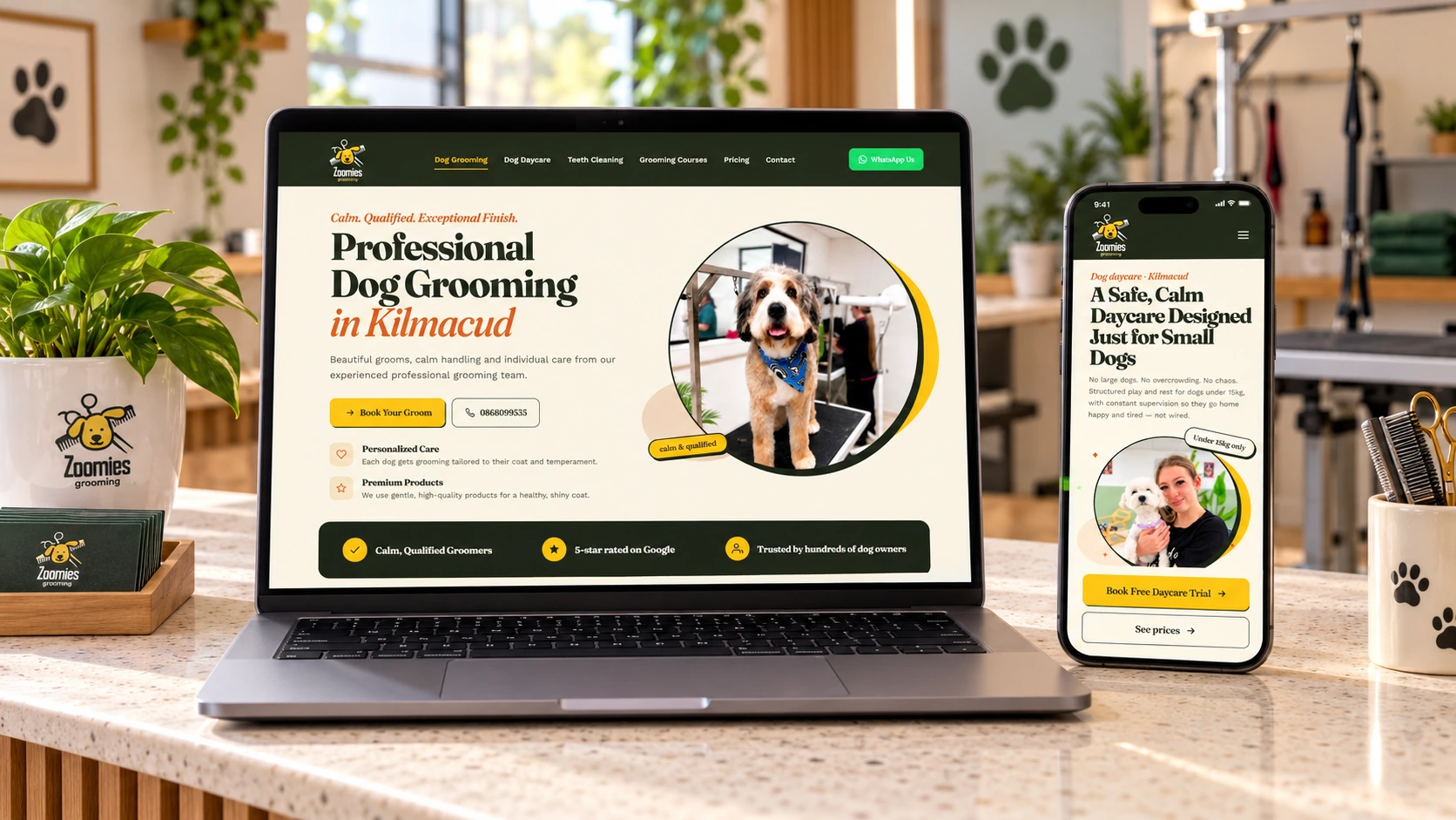 Responsive layout across laptop, tablet, and phone
