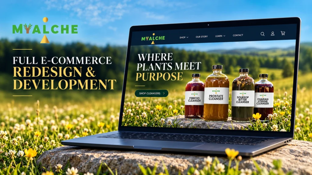 MYALCHE E-commerce Website Redesign & Development