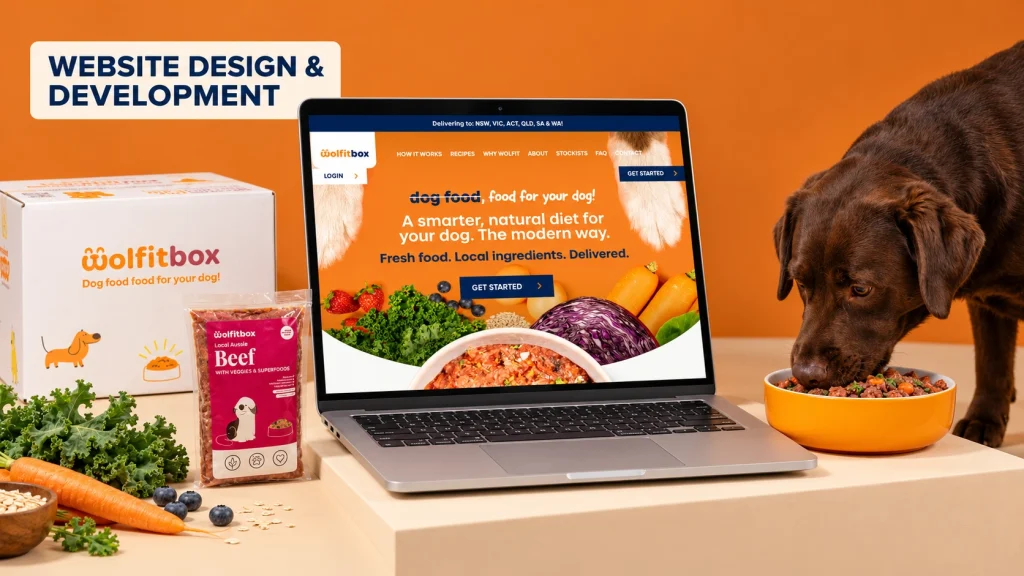 Website Design and Development for a Fresh Dog Food Brand