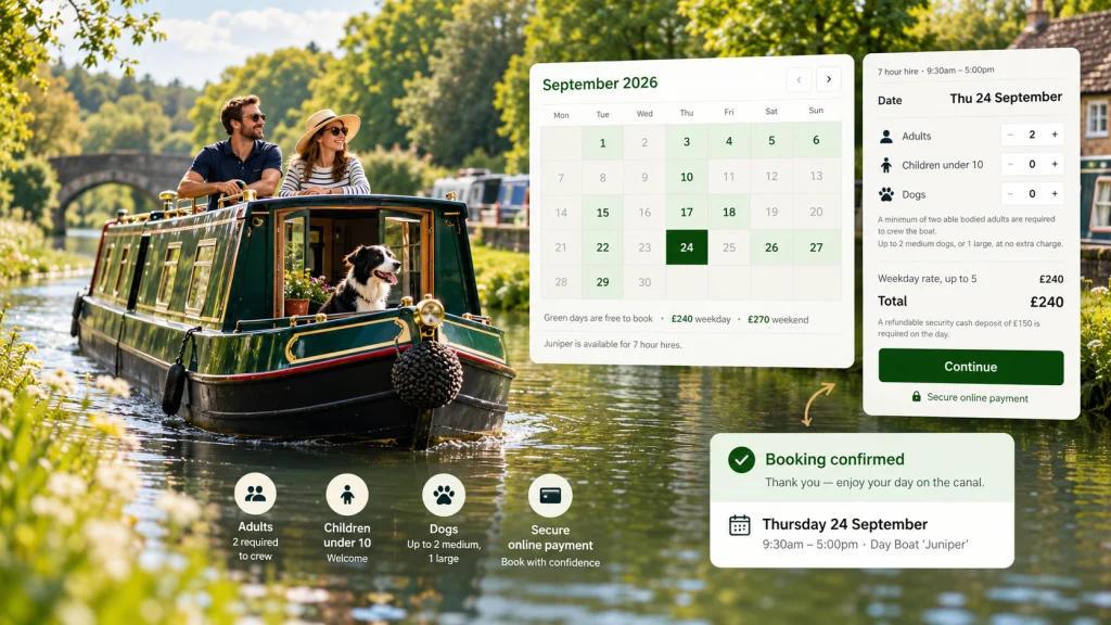 Custom Boat Hire Booking and Payment System